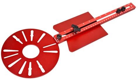 Fresa circolare per la lavorazione del legno, supporto per fresatura superiore, fresa superiore, fresa circolare Jig trimmer base fresa superiore, guida di fresatura multifunzione in lega di alluminio