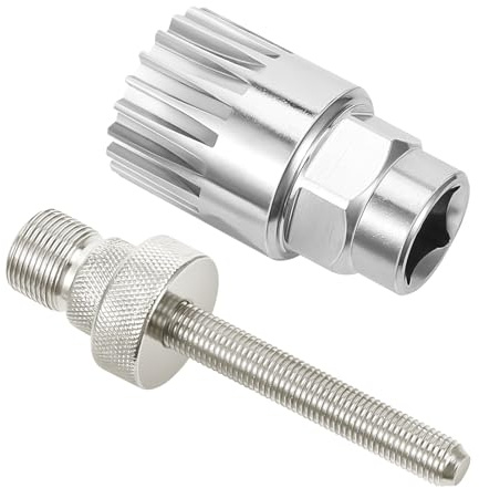 ZHXGO Bicycle Bottom Bracket Remover, Bicycle Crank Puller Remover, Universal Bicycle Crank Extractor, 20 Teeth Remover Bottom Bracket Sleeve Tool, Bike Repair Puller for MTB BMX Folding Bicycle