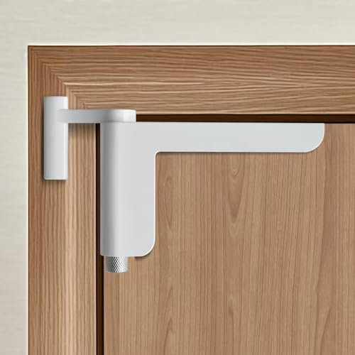 MARIE Door Closer without Drilling, Automatic Door Closer for Light Interior Doors, Sponge Cushion Protection for Room Doors, All-Metallic Production, Longer and Quieter Service Life, White