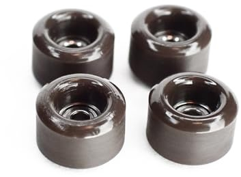 SPITBOARDS fingerboard uretanhjul 60D med riktiga kullager professionell CNC-kvalitet – brun
