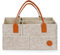 HAGOT Baby Windel Caddy Organizer, Wickeltisch Organizer, Tragbarer Wickelorganizer, Wickeltasche Organizer, Faltbarer Filztasche Organizer mit Fächern, für Feuchttücher und Babysachen