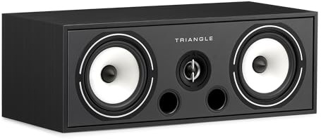 Triangle - Enceinte Centrale Home-Cinéma BOREA BRC2-2 Voies - Puissance Admissible 120W - Rendement 91 DB/W/m - Bass Reflex - 580 x 200 x 260 mm - Noir (Pièce)