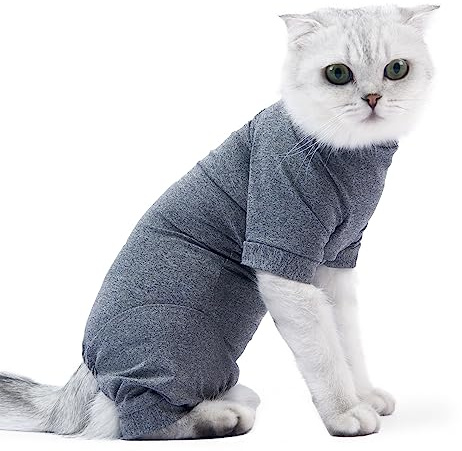 Återhämtningsdräkt efter magsårjacka kattkläder för Sphynx för 1 kg – 8 kg passar husdjurskropp (stor) (medium) (liten) (X-Small) (stor) (medium) (liten)