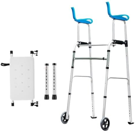 deambulateur Déambulateur pliant for personnes âgées, déambulateur adulte avec roues, déambulateurs verticaux avec siège, aide à la marche légère for personnes âgées deambulateur d interieur
