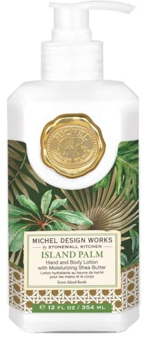 Michel Design Works Island Palm Hand and Body Lotion, 354 ml, Shea Butter and Aloe Moisturiser