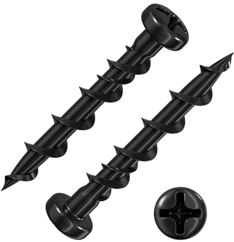 Wensilon (100 pcs) Pan Head Drywall Anchors 1-1/4 Black Anti Rust Coating, Bolt Anchor, Duty Hollow Wall Anchors
