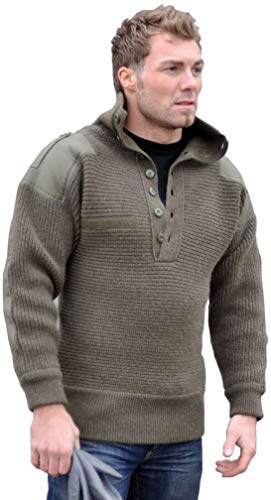 Mil-Tec Herren Alpin Pullover, Oliv, 52 EU
