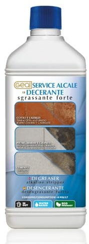 GEAL SERVICE ALCALE. Detergente Sgrassante Decerante Forte. 1 Litro