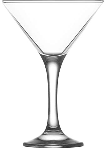 Tradineur - Set de 6 copas de cóctel “Misket” de cristal, copas para combinados, bebidas, elegantes, aptas para lavavajillas (175 ml, 14,7 x 10,5 cm)