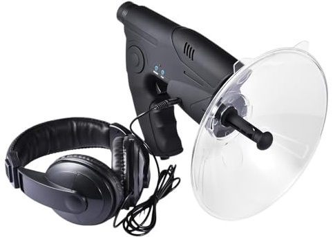 Microfono parabolico con zoom 8x, microfono parabolico direzionale, microfono direzionale per ascoltare e osservare gli uccelli