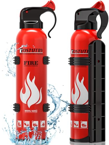 Upgraded 8-IN-1 Fire Extinguisher for Home Vehicle Car Kitchen Boat, Small Fire Extinguishers Spray with Mount for Class A B C K Fire, Portable Non-Toxic Prevent Re-Ignition Easy Clean (2 Pack)