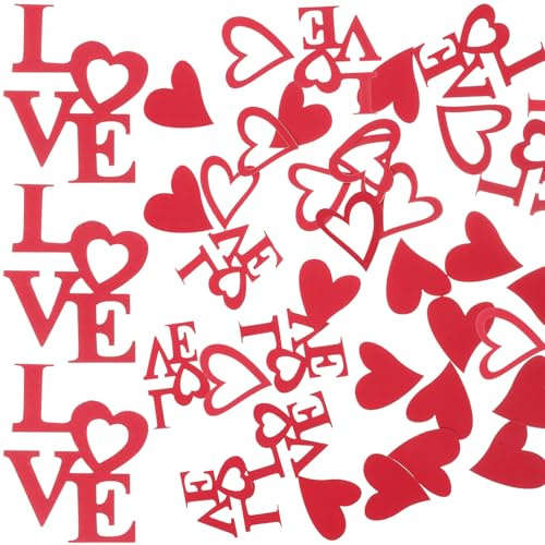 TOYANDONA 100piezas Confeti De Papel Para San Valentín Perfectos Para Decoración De Bodas y Fiestas Incluye Papeles De Confeti Para Mesas y Adornos Del Hogar