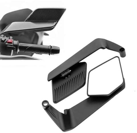 Motocicleta Espejo retrovisor para Yamaha MT 09 2020-2024,Espejos Laterales Ajustables y Giratorios Extremo del Manillar Accesorios,C-White