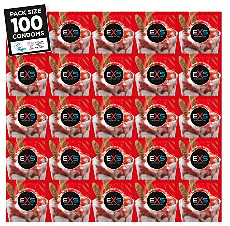 Exs Condoms Exs Strawberry - 100 Pack - 1530 Gr