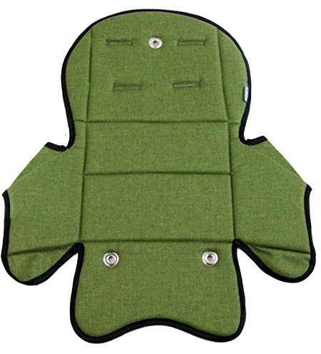 Ersatzbezug Sitzkissen Bezug Auflage für Kinder Fahrradsitz kompatibel mit Römer Jockey (grün meliert (Modell 5))