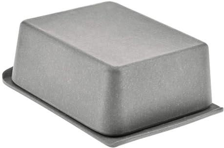 Magu Natur-Design Butterdose Anthrazit aus einem Polymer aus natürlichen Materialien Butterbehälter Butterglocke, 14,9 x 9,9 x 5,6 cm