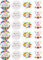 24 x PRECUT Edible Happy Birthday Cupcake Fairy Cake Wafer Decoration Toppers - Available in a range of Designs (Mix)