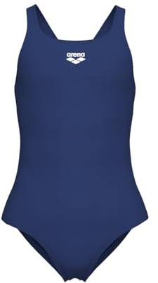 ARENA Feel Girls' Youth Dynamo Training Junior Swimsuit Swim Pro US Back Waterfeel Comfortable One Piece Suit Pool or Beach, US Size 10-12 Jr/28, Royal Blue
