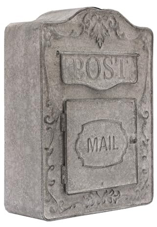 CLEADONG Buzón antiguo inglés de pared, buzón vintage antiguo, buzón antiguo, para apartamento, hogar, antiguo, decoración del hogar, estilo retro