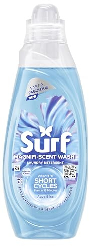 Surf Magnifi-Scent Wash Aqua Bliss Laundry Liquid For Short Cycles Fast and Fabulous Fragrance 1.08 L (40 Washes)