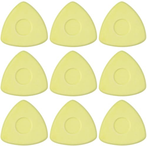 Lunhoo 9 Pack Tailors Chalk, Tailors Sewing Chalk with Clear Plastic Box, Fabric Chalks for Marking Fabrics, Sewing Supplies (Yellow)