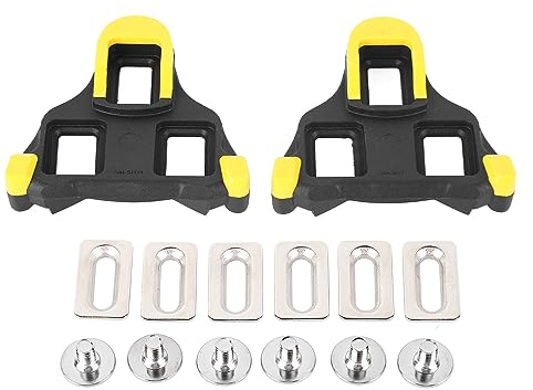 Mavaol Cleat Set Road Bike Clamps Låsning Cykelpedaler Cleat 6 Degrees Float Cykel Cleats 3 hål Cleat Design