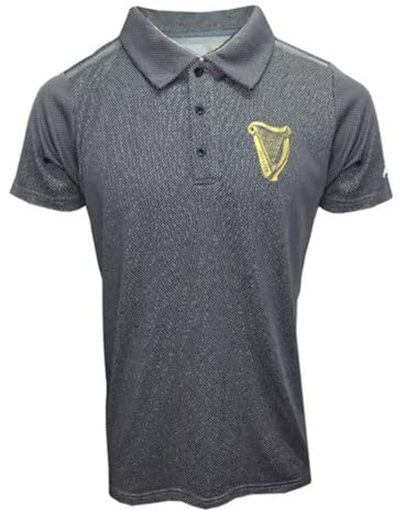 Guinness Harp Tape Performance Polo pour homme Noir, noir/gris, XXL