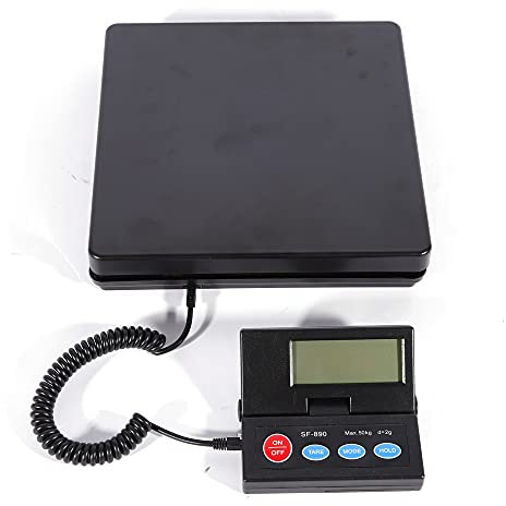 Paketwaage bis 50kg, 1g oder 2g Genauigkeit Digitale Küchenwaage Digitalwaage, Elektronische Waage, Briefwaage Feinwaage Zählwaage Präzisionswaage LCD Beleuchtetes Display Digitalwaage Ladenwaage