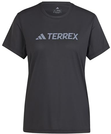 adidas Women's Terrex Multi Climacool Logo Tech T-Shirt, Black, XS