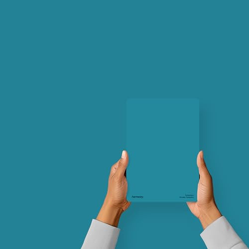 Hemway Persian Turquoise Peel & Stick Sample Interior Paint | A5 Accurate Colour Swatch, Mess-Free Alternative to Paint Tester Pots, Easy To Use, Eco-friendly, for Kitchen Bathroom Living Room