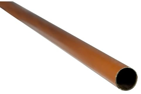 bricoleva.it - Tubo Armadio Resistente, Tubo per Appendiabiti, Barra Appendiabiti per Guardaroba e Cabine Armadio (Mondo - 90cm, Marrone)