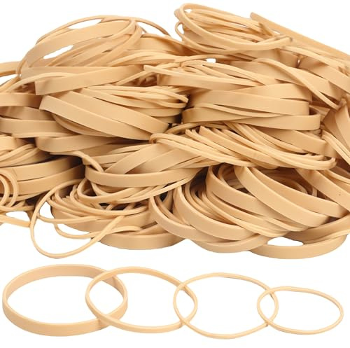 HAIDIBAO-Rubber Bands Assorted Sizes Beige Elastic Bands rubber bands office supplies 227g/0.5lbs size16,size#19,size#33,size#64