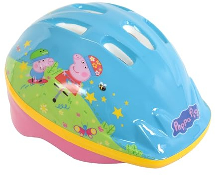 Peppa Pig Kinder-Sicherheitshelm, leicht, für Fahrrad, Skaten, Roller, Fahrrad, verstellbar, für Alter 2–4 Jahre, 48–52 cm