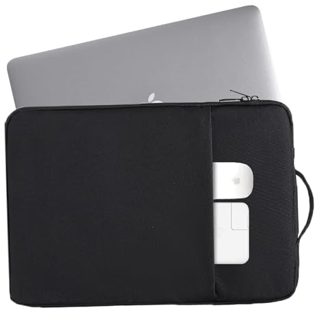 PacuM Pochette Tablette étanche Antichoc Housse iPad Portable Sacoche iPad Noire avec Rangement Fermeture éclair Sacoche de Protection pour Tablettes Moins 12 Pouces Protection