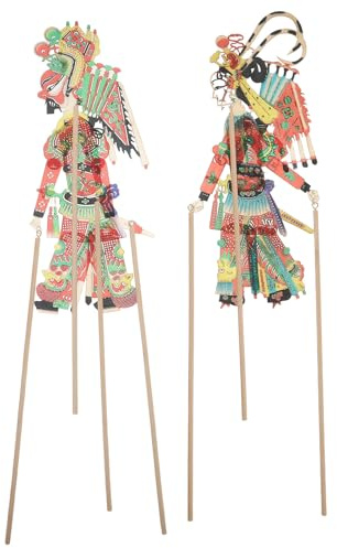 SUPVOX 1 set di kit per ombre tradizionali - Kit di accessori per teatro di marionette fai da te, giocattolo per spettacoli di marionette cinesi, per attività familiari, personaggi, oggetti di scena