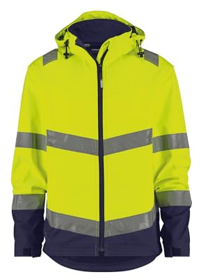 DASSY® Malaga Warnschutz Softshell-Jacke - Größe XL - NEONGELB/DUNKELBLAU