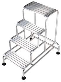 TB Davies 1271-104, Stable Platform Step, 4 Tread, Aluminium, EN14183