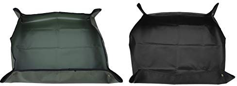 Zerodis Bandeja de trasplante de plántulas de Plantas de jardín, tapete de Trabajo para el Trabajo de plantación, Herramienta de trasplante de jardinería(Negro)