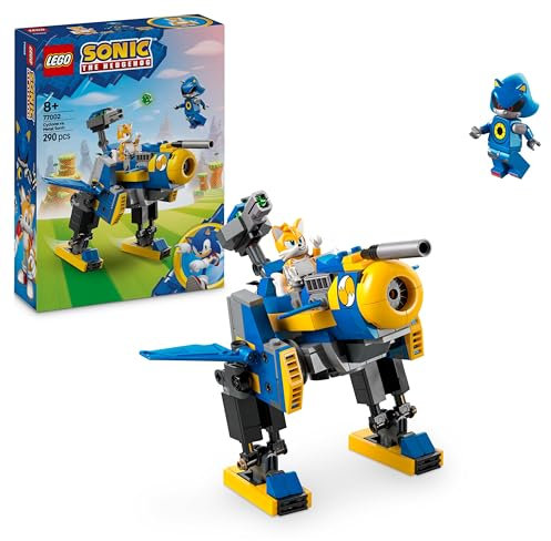 LEGO Sonic the Hedgehog Cyclone vs. Metal Sonic Toy - Collectible Mech Figure with 2 Video Game Minifigures - Gift Idea for 8+ Year Old Boys or Girls & Teenage Gamers - 77002