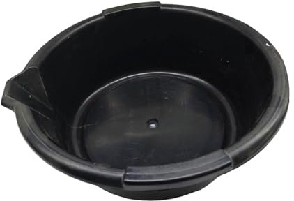 AsrMyjcx Vasca di raccolta olio anti-schizzi da 6,5 ​​l, facile da pulire, accessori per officina, vaschetta di raccolta olio motore