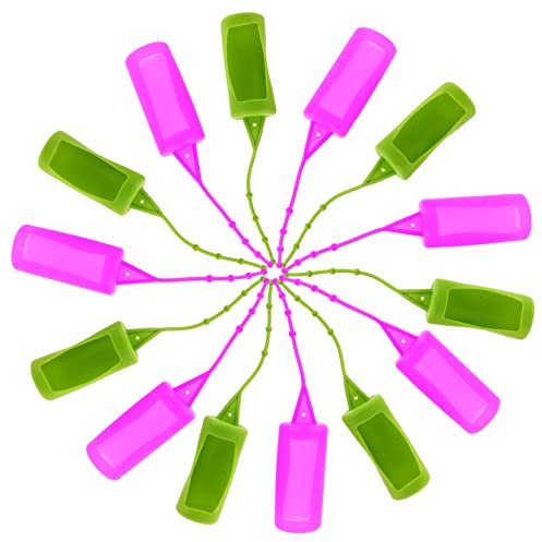 CALLARON 12 Pezzi Manicotto Protettivo Silicone per Bottiglie Profumo Custodia e per Boccette Design e Antiscivolo Facile Trasportare e Utilizzare