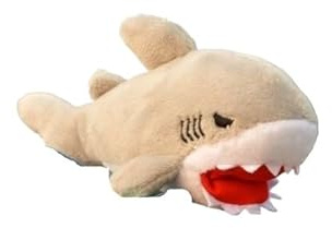 Realistic Shark Fridge Magnet, Plush Great White Toy, Cute Ocean Animal Plushie with, Fun Decorative Accessory for Home & Office(白色)
