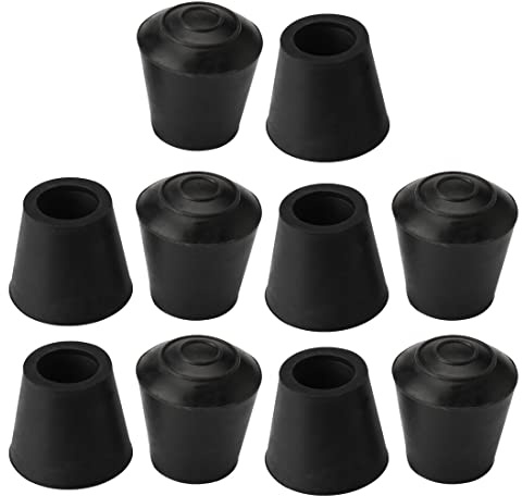 sourcing map 10 st. filtglidare möbelglidare stolsben spets lock gummi för möbelstol 12 mm/1/2 tum