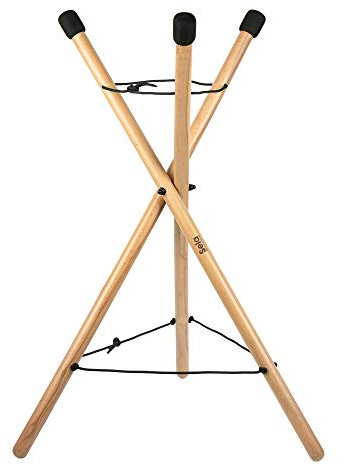 Sela SE 198 Handpan Ständer, Percussion Stand, klappbar, Buchenholz, Höhe verstellbar
