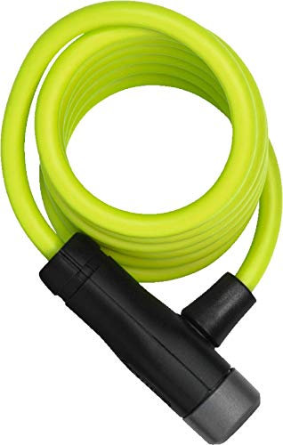 ABUS Spiralkabelschloss Star 4508K/150 - Fahrradschloss aus 8 mm starkem Spiralkabel - ABUS-Sicherheitslevel 2 - Grün