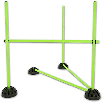 Froadp 5pcs Vallas de Obstáculos para Fútbol, Set de Vallas Deportivas de Altura Ajustable, Set de Entrenamiento de Coordinación de Fútbol para Saltar, Driblar y Agilidad