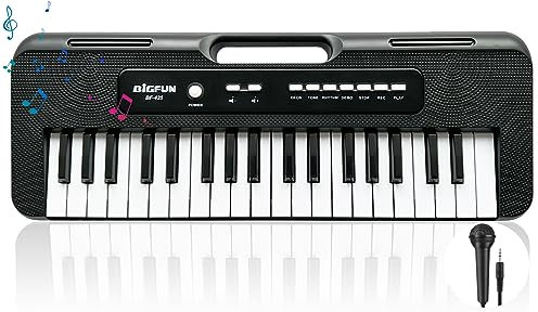 Teclado de piano para niños,Piano musical de 37 teclas para niños,Piano musical con micrófono,Aprendizaje portátil,Educativo,Cumpleaños,Juguetes para niñas de 3,4,5,6,7,8