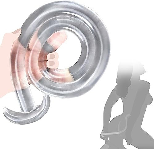 100cm Analplug Anal Dildo,Weichen Dildo Buttplug,Flexibler Lange Anal Plug,xxl Dildo,Riesen Dildo,Butt plug Analkette Anal Spreizer,Penis Masturbator,Sex Spielzeug für die Männer Frau (Transparent)