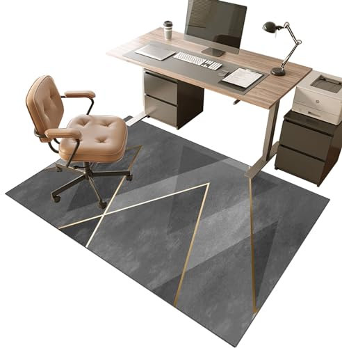 Bodenschutzmatte für Hartboden 160 x 180 cm Schreibtischstuhl Unterlage | Bürostuhl Unterlage | Gaming Teppich Stuhlunterlage | Verbesserte Version | Mehrzweck-Stuhlteppich für zu Hause | Kratzfest