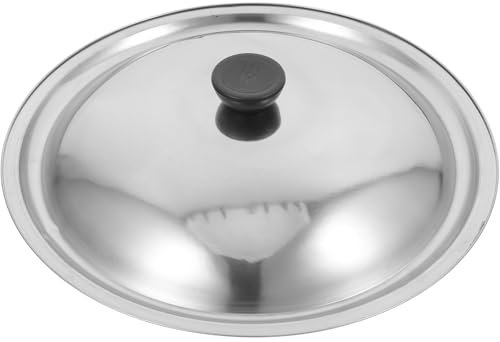 IMIKEYA Universal Lid Stainless Steel Cookware Lid 28cm Seasoning Pot Cover With Knob Saucepan Lids For Frying Kitchen Cast Iron Cover Replacement